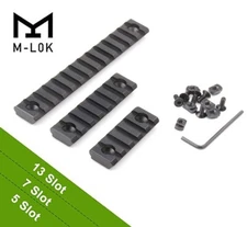 5/7/13Slots M-lock Picatinny Rail Sections Aluminum Black M-LOK Mount System