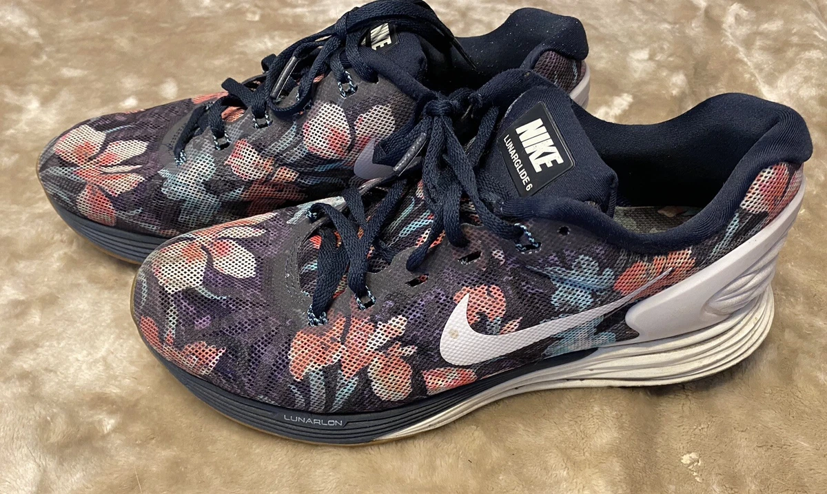 Nike LunarGlide 6 Photosynthesis Womens Sneaker Running Size 8 Floral | eBay