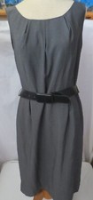 Calvin Klein Charcoal Tailored  Lined Sheath Secretary Pencil Dress Sz 10 NWT