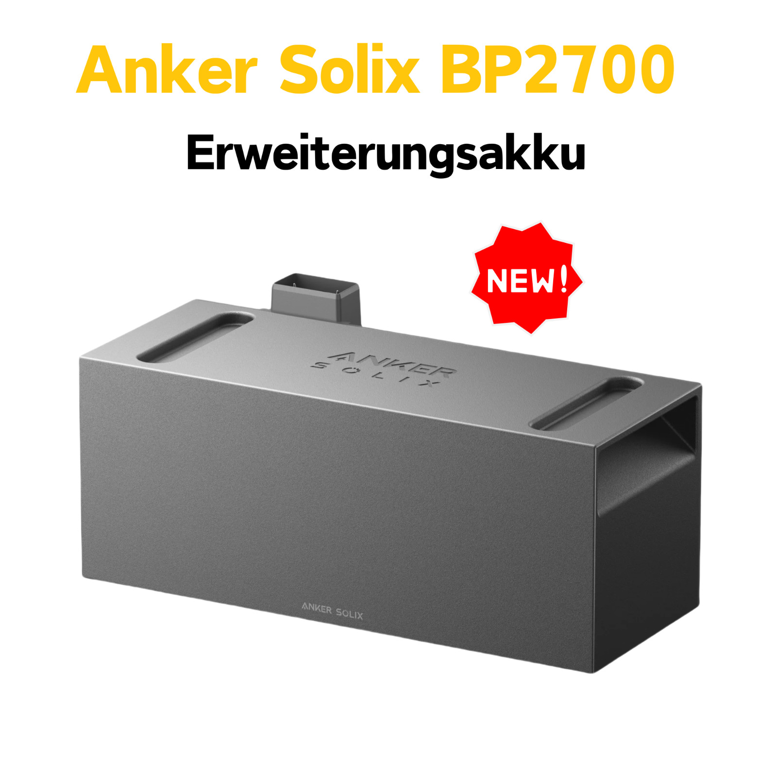 Anker SOLIX BP2700 Erweiterungsbatterie, für Anker 3 Pro/2 Pro/AC/Plus, 2,7kWh