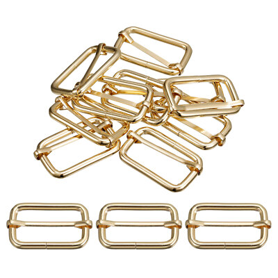 Dias Schnallen, 20 Stück 38 x 20 x 4,8 mm Rechteck Rolle Stift Gold Ton