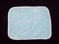 Koala Baby Blue Embossed Blanket Security Lovey Zebra Animal Print Satin