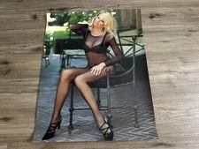 Vintage Fredericks Of Hollywood Sexy Lingerie Model Store Display Poster #27