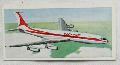 1962 Lyon Teekarte Wings Across the World Nr. 14 Boeing 707 Intercontinental