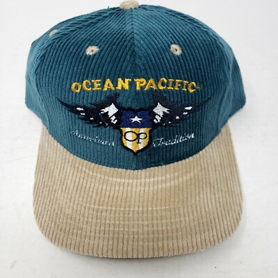 80s Ocean Pacific コーデュロイ キャップ Vintage Ocean Pacific OP American Tradition Corduroy Baseball Hat