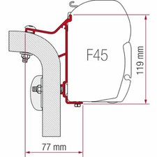 Fiamma 400cm Adapter Bracket Hymer Van/B2 F45 F70 Awnings 98655-245 Klasse 4m