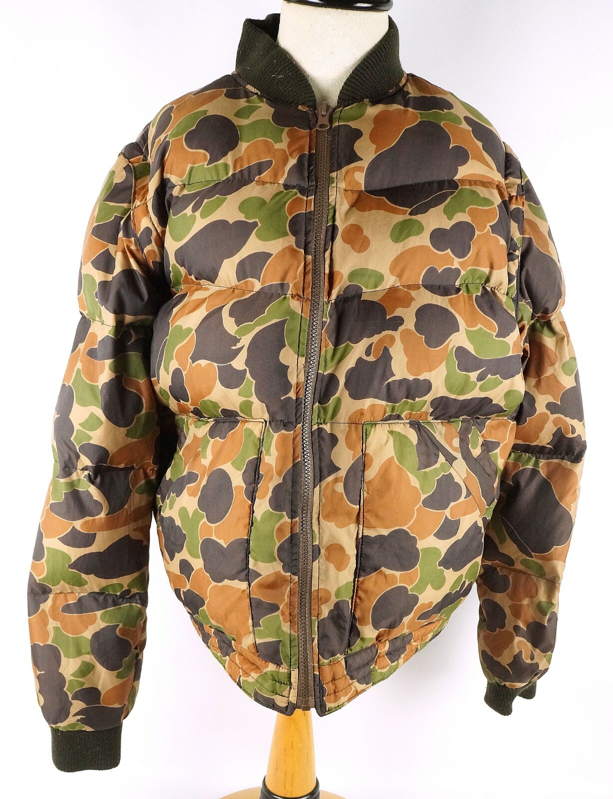 Vintage Trophy Club Down Camo Coat 