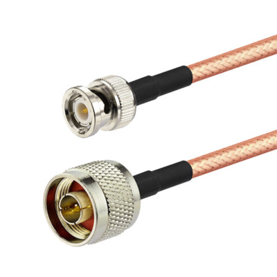 BNC Male to N Type Male RG400 Convertor Cable 80cm for Signal Function Generator