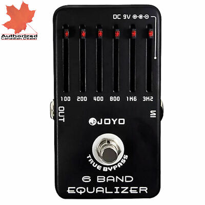 Joyo JF-11 EQ Equalizer 6-Band Guitar Effect Pedal True Bypass New