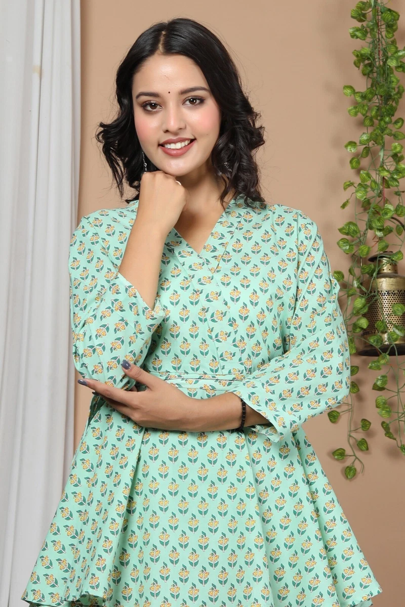 Indian Cord Set Kurti Pant Casual Readymade Party Wedding Dress