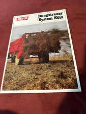 Fahr Prospekt Stalldungstreuer System Köla Prospekt 1960er Brochure Gottmadingen