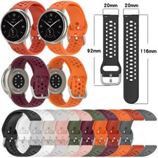 20MM Silicone Sport Breathable Watch Strap For Amazfit Active2  A2437  Hole Style