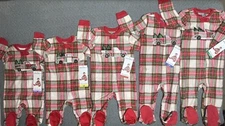 Eddie Bauer Family Holiday Pajama Baby One Piece 3M-18M Pick Your Size NWT