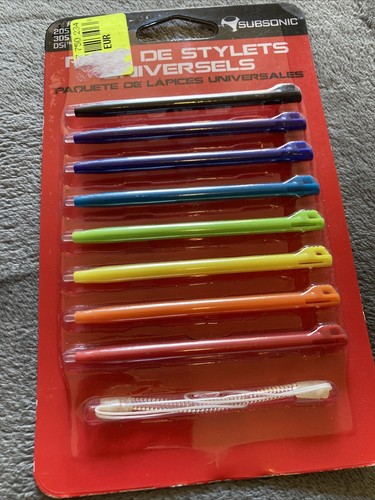 Pack de 8 stylets Et 1 Attache stylet Multi couleurs Neuf - Photo 2/8