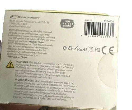 Bracketron PwrUp Qi Magnet Mount Fast Wireless Charge  BT2-653-2 Block - Picture 4 of 8