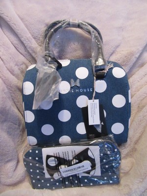 Denim polka dot minnie loungefly Brand New Disney X Loungefly Minnie Mouse Denim Polka Dot  main image 4