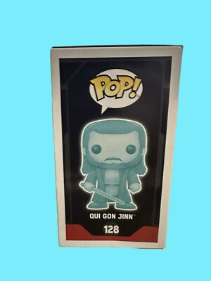 Funko Pop Star Wars Qui Gon Jinn 128 Holographic Exclusive