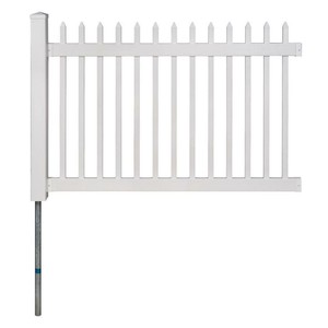 Wambam Fence Vinyl Picket Fencing Panel No Dig Permanent 4 X 6 Ft Nantucket Yard Ebay