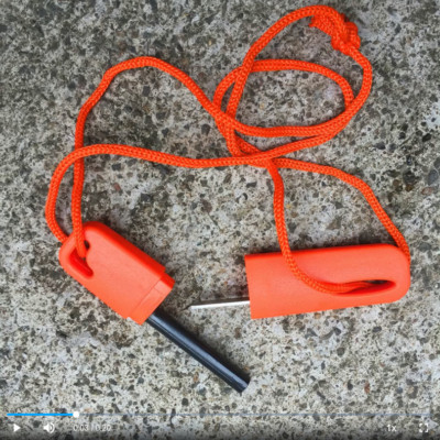  ️  Feuerstahl Magnesium Feuerstein Zündstein Feuerstarter Survival Firesteel