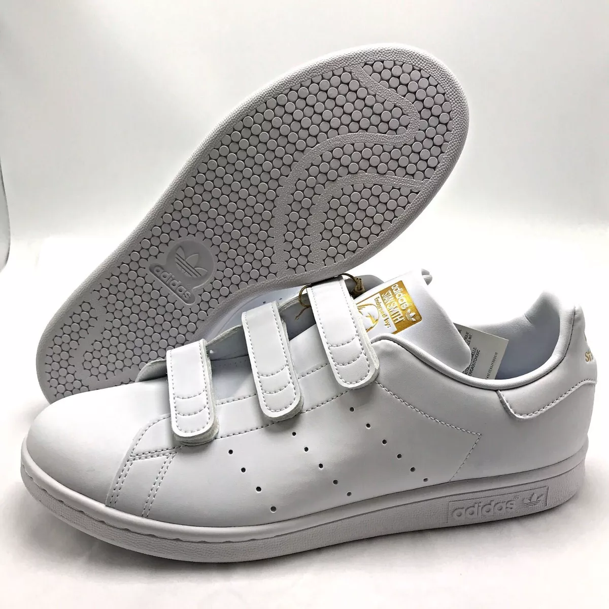 Doordeweekse dagen Regulatie Bestudeer ADIDAS ORIGINALS Stan Smith CF White Gold FX5508 Men&#039;s shoes sz 8-12 |  eBay