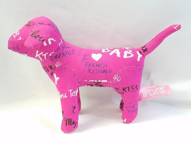 victoria secret dog stuffed animal