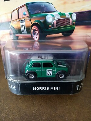 Hot Wheels 1/64 Forza Motorsport Morris Mini #1/5 - Série Rétro Entertainment (Vert)