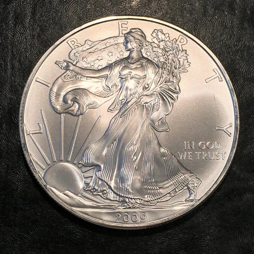 2009 Uncirculated American Silver Eagle US Mint Issue 1oz Pure Silver #i953