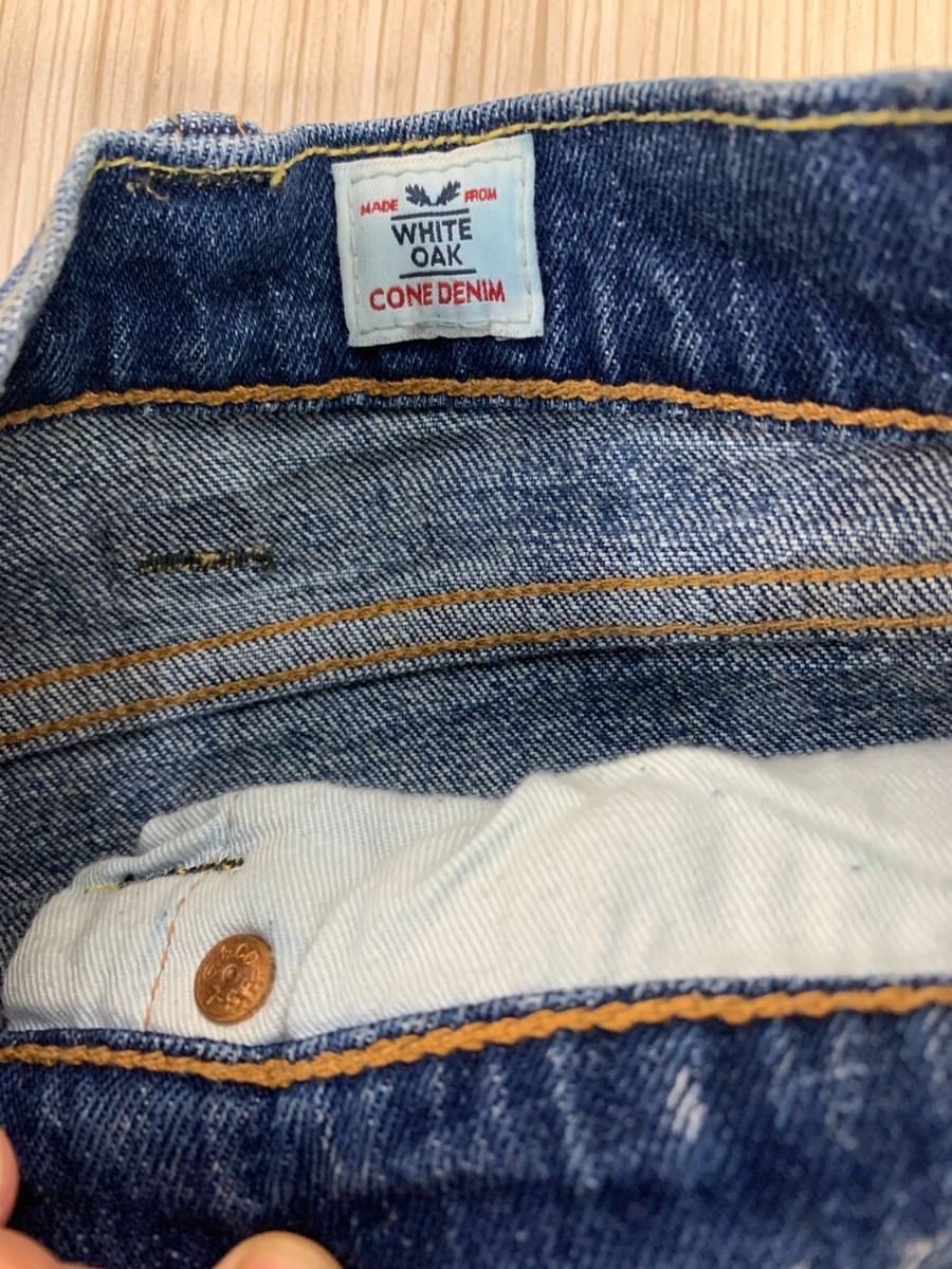 Levi's 504 Straight Blue Jeans Men's Size 38x32 White Oak Cone