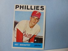 1964 Topps Set Break #104 - Art Mahaffey BASEBALL CARD COMBINE SHIP F7