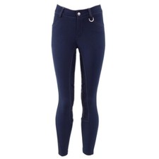 BR Children breeches Mimas Navy dark blue fabric with silicone pressure leg clos