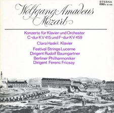 MOZART Piano Concertos K.415 459 HASKIL BAUMGARTNER FRICSAY Eterna 825858 GD1 NM