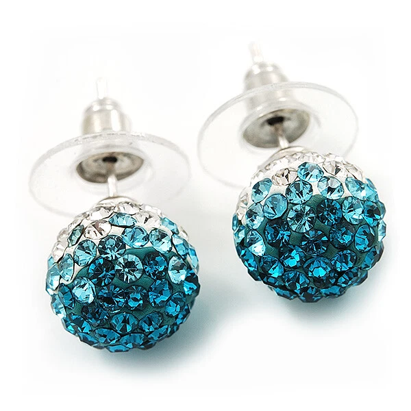 Swarovski shop teal earrings