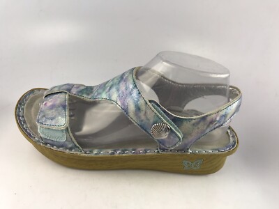 Alegria Kendra Impressionista Adjustable Strap Sandal EU 38 /8/8.5 W Blue Purple