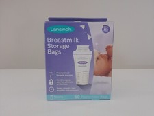 Lansinoh Breastmilk Storage Bags, Breastfeeding Moms Pump Directly into Bag 50ct