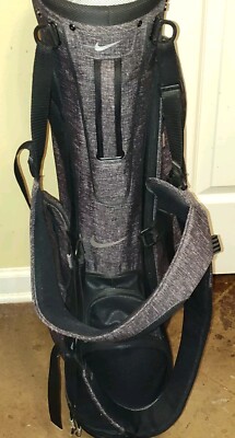 NIKE- Grey & Black Sport Lite Golf Bag W/ Equa Flex Strap- Rain