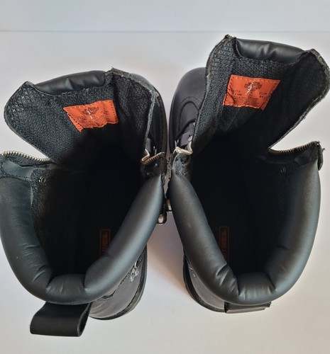 Harley Davidson Mens Motorcycle Riding Boots Heavy Duty Black Leather Size 11.5W - Picture 11 of 22