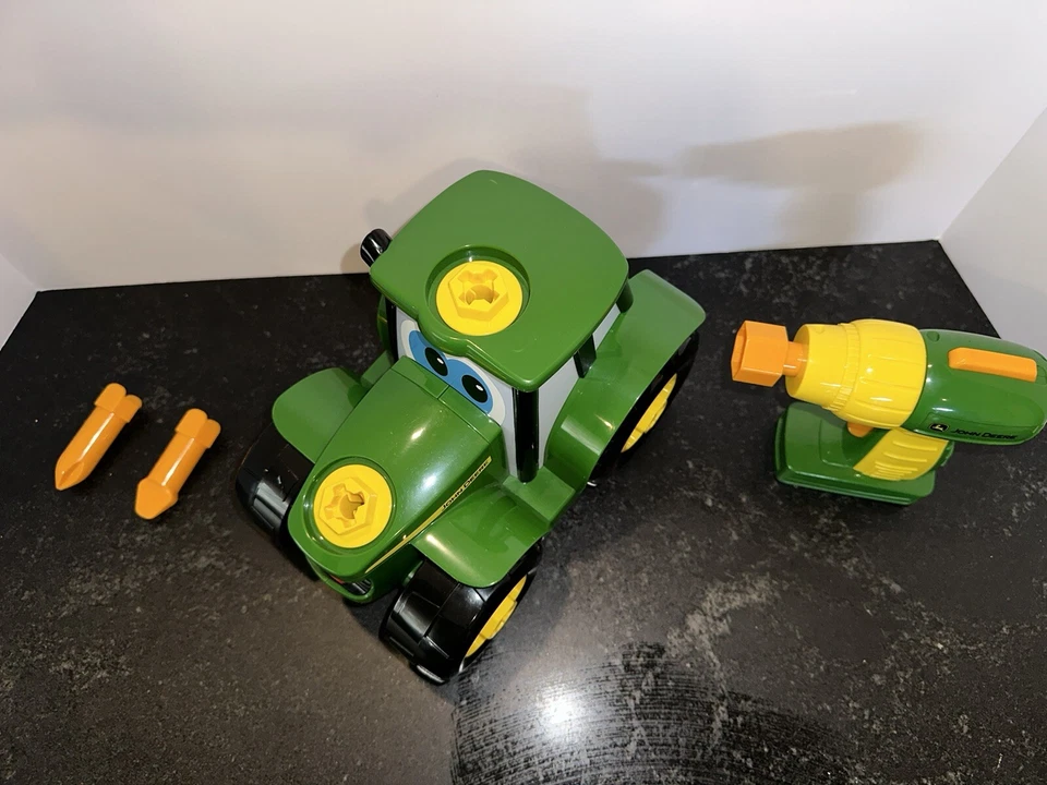 John Deere Build-a-Johnny Tractor Toy - Kids 18 Mo Up - Toy Drill - Image 2 of 3