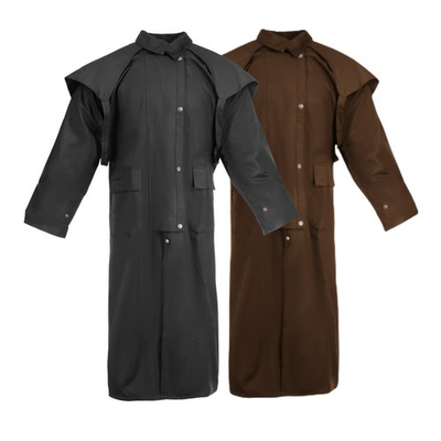 #ad Unisex Western Oilskin Duster Coat Waterproof Jacket – Economy Budget Edition $54.99