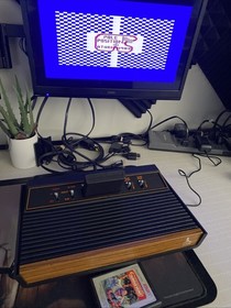 Reconditioned Atari 2600 4 Switch Console w/ Component RCA Mod & 2 Games