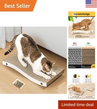 Heavy Duty Corrugated Cat Scratching Board - Medium Size for Active Indoor Cats