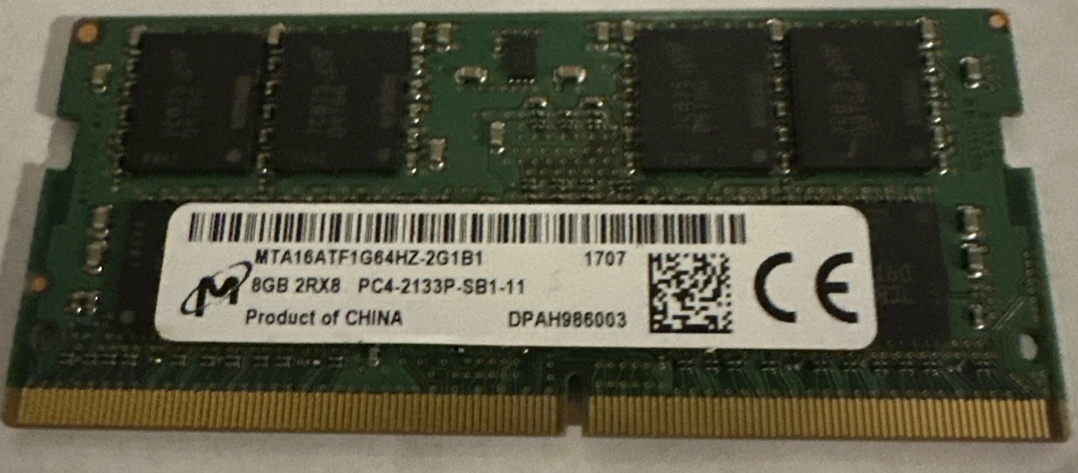 Micron PC4-17000 (DDR4-2133) Bus Speed Computer RAM 8 GB Capacity