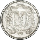 Dominican Republic 1937 25 Centavos LUSTROUS UNC — photo 2