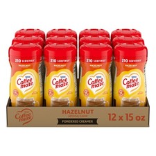 Hazelnut Coffee Creamer, Non-Dairy Powder, 15 oz Canister, Pack of 12