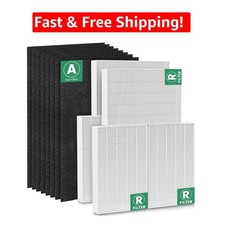 HEPA Filter Replacement Set for Honeywell Air Purifiers: 6 Filters + 8 Pre-fi...