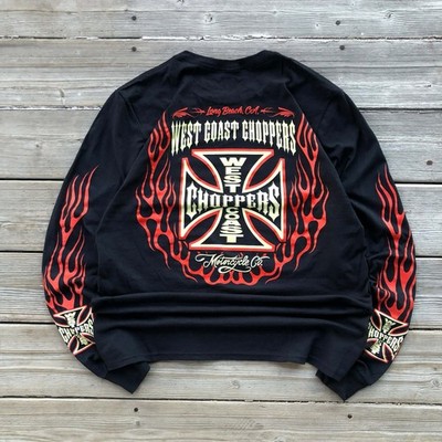 WEST COAST CHOPPERS ロングスリーブ WEST COAST CHOPPERS FLAME LONGSLEEVE SIZE LARGE L MODERN PRINT