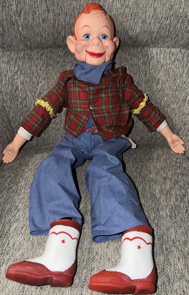Vintage Howdy Doody Puppet Ventriloquist Doll Goldberger Box With