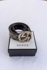 Gucci GG Supreme Buckle Belt 85cm