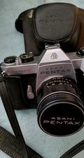 UNTESTED Vtg ASAHI PENTAX Spotmatic SP II film Camera Original Case JAPAN MADE