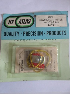 Atlas 757M-350 HO Synchronous Motor 12-15 Volt A.C.