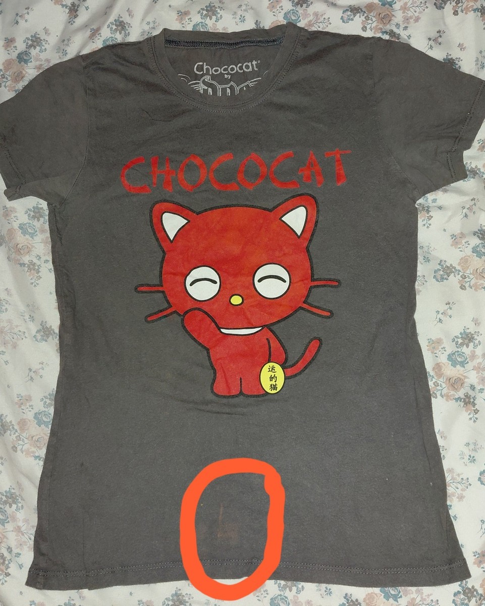 Chococat RARE Red Lucky 2007 Hot Topic Sanrio T-Shirt (Chococat by